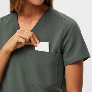 Private Label Custom Long Sleeve Stretchy Plus Size Jogger Fashion <b>Doctor</b> Nurse Uniforms Nursing Scrubs Uniforms <b>Sets</b> for Women - Product Image 4