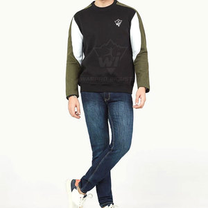 Customized <b>Men</b> Sweatshirts Long Sleeve Relaxed Fit Casual Fashion <b>Pullover</b> Durable Cotton Blend Street Clothing - Product Image 3