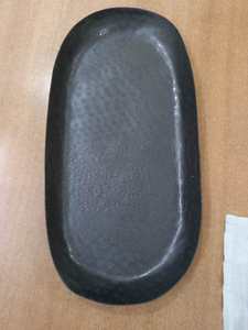 Bandeja Redonda de Metal Dorado Martillado, Plato Decorativo para Servir, Plato de Exhibición de Lujo para Mesa, para Hogar, Hotel, Restaurante, Catering - Product Image 2