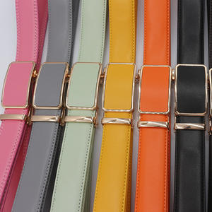 Cinturón de Cuero Vacuno con Hebilla Automática de Moda, Personalizado con Logotipo de Fábrica, para Adolescentes, Niños, Vestimenta Formal, Cinturón de Negocios para Mujer, 2026 - Product Image 3