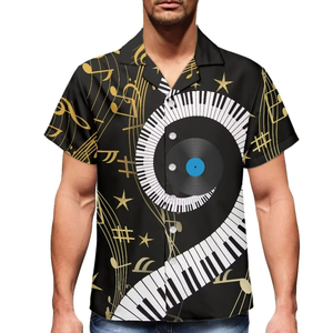 Men's Hawaiian Shirt Short Sleeve Button <b>Down</b> Printed Pattern Turn-<b>Down</b> Collar Summer Casual Wear Plus Size - Product Image 2