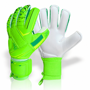 New Professional <b>Latex</b> Waterproof Non-Slip Adjustable Wrist Strap Breathable Lace-Up Closure Full Finger High Goalkeeper Gloves - Product Image 4