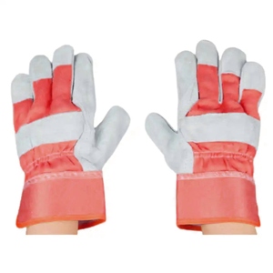 ถุงมือทำงานหนังวัวแคนาดาคุณภาพสูง ทนความร้อนและการเสียดสี บุด้วยผ้าฝ้าย สามารถปรับแต่งโลโก้ได้ เหมาะสำหรับคนงาน - Product Image 6