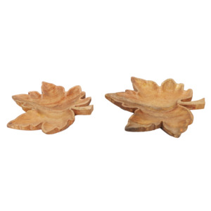 ถาดเสิร์ฟไม้ทำมือ รุ่น ST-013 |   ของตกแต่งบ้านลายใบไม้ - Product Image 2
