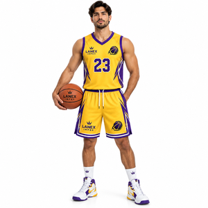 Conjunto de Uniforme de Baloncesto Personalizado para Hombres y Jóvenes, Camiseta sin Mangas con Pantalones Cortos a Juego, Ropa Deportiva Personalizada - Product Image 2