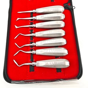 Juego de 13 piezas de fórceps manuales para extracción dental, elevadores dentales de acero inoxidable, alicates curvos para levantar raíces, herramienta quirúrgica para raíces - Product Image 3