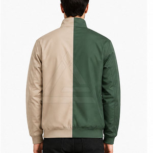 <b>Reversible</b> <b>Jacket</b> For Men Lightweight Windproof Water Full Zip Outdoor Casual Travel Everyday Wear Nylon Polyester - Product Image 4