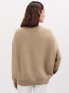 Women's High Quality 100% Cotton O-Neck <b>Pullover</b> <b>Sweater</b> Full Sleeve Computer Knitted Solid Color Autumn Casual Breathable 280g - Product Image 5