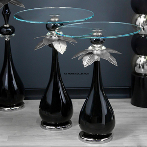 Hot Selling Black & <b>Silver</b> Color Unique Designer Base Stand Attractive Look Home Hotel Living Room <b>Coffee</b> And Side <b>Tables</b> - Product Image 1