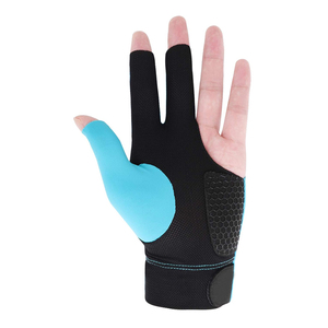 Guantes de billar de 3 dedos, hechos de poliéster y algodón, ajustables y compatibles con pantallas táctiles, precio competitivo. - Product Image 2