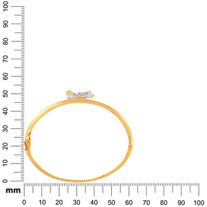 Pulsera de Cadena de Oro Amarillo de 14K de Lujo con Diamantes Cultivados en Laboratorio para Mujer, con Eslabones Geométricos Entrecruzados Clásicos e Intrincados - Product Image 4