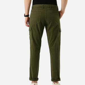 Pantalon cargo décontracté pour homme personnalisé, tissu en toile respirant, respectueux de l'environnement, fermeture à cordon, service OEM pour l'hiver - Product Image 1