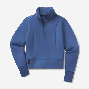 Pull léger personnalisé avec logo brodé, style streetwear hivernal, manches classiques, doux, décontracté, unisexe, vente en gros - Product Image 2