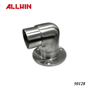 Modern Stainless Steel Hospital Handrail Elbow Pipe Connector Flange for Stairs <b>Deck</b> Railings Hotel Balustrades Handrails - Product Image 3