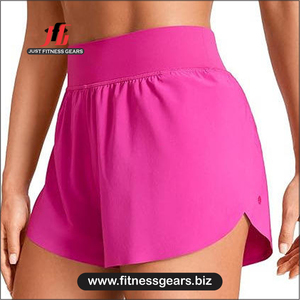 กางเกงกีฬาขาสั้นผู้หญิง JUST FITNESS GEARS OEM Logo รุ่นใหม่ล่าสุด สำหรับฤดูร้อน/วันหยุด ลายปลาโลมา ผ้าโพลีเอสเตอร์ซาติน แห้งเร็ว ยืดหยุ่นสูง - Product Image 2