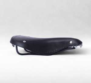 Sillín de Cuero Vintage M.A Leathers B17 con Remaches Negros, Rieles Dobles de Acero, Cojín Confortable y Ligero para Ciclismo de Carretera/MTB - Product Image 1