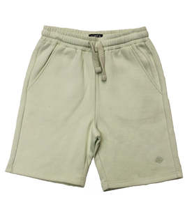 Pantalones Cortos Bermuda de Algodón Verde Claro para Hombre, Cintura con Cordón, Diseño Casual de Color Sólido con Bolsillos, Tejido Transpirable - Product Image 1