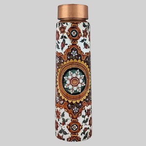 Juego de Botellas de Cerveza de Cobre Impresas, Juego de Regalo de Diseño, Diseño Clásico, a Prueba de Fugas, Gran Capacidad, Apto para Lavavajillas y Microondas - Product Image 5