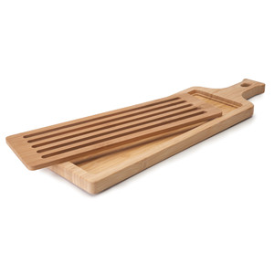 Tabla de cortar pan con asa, tabla de cortar de madera para uso en la cocina - Product Image 1