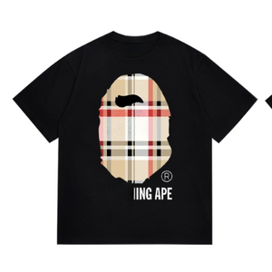 Men Designer Ape T-Shirt Loose <b>Animal</b> Print Casual Short Sleeve Top - Product Image 2