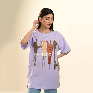 Camiseta de Talla Grande para Mujer, Estilo Casual, Personalizada con Estampado, Venta al Por Mayor - Product Image 2