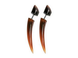 Elegantes Pendientes de Cuerno de Búfalo, Ecológicos, Hechos a Mano, Modernos, Ligeros, Artesanales, Joyería para Bodas - Product Image 1