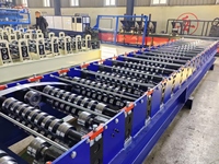 Machine professionnelle de fabrication de tôles pour portes à enroulement, norme australienne, avec perforation et découpe