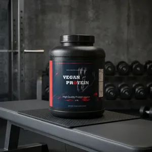 Poudre de protéines de pois végétalienne naturelle sans sucre certifiée ISO, compléments sportifs pour adultes, développement musculaire maigre, soulagement du stress, enfants - Product Image 2