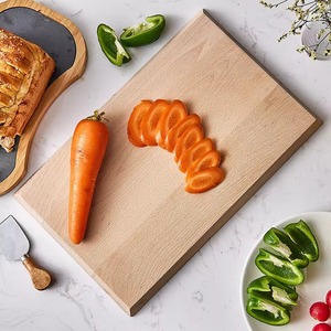 Tabla de Cortar de Madera, Rectangular, para Preparación de Alimentos, Superficie Lisa, 1.5 cm de Grosor, Apta para Lavavajillas - Product Image 2