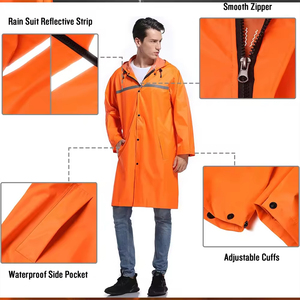 Chaqueta Cortavientos Impermeable para Hombre, Ligera, Transpirable, con Capucha, Plegable, de Secado Rápido para Exteriores - Product Image 6