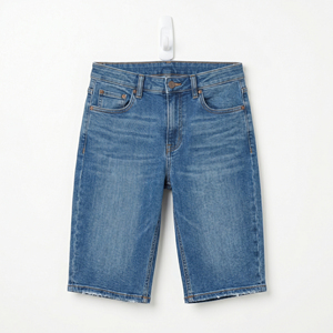 Shorts de Mezclilla para Niñas, Cintura Media, con Bolsillos, Casuales, Transpirables, para Verano - Product Image 2