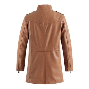 <b>Men</b> <b>Leather</b> Jacket <b>Leather</b> Winter <b>Coat</b> <b>Men</b> Genuine <b>Leather</b> Jacket Wholesale Fashion Outerwear <b>Long</b> Sleeve Casual Jacket - Product Image 4