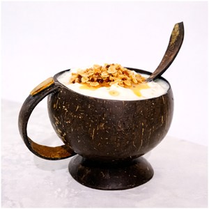 Eco Minimal <b>Coconut</b> Shell Drink <b>Cup</b> Crafted From Natural Tropical Material For Sustainable Beverage Experience - Product Image 1