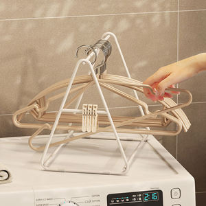 Organizador de Perchas Metálicas, Soporte de Almacenamiento de Perchas de Acero al Carbono, Independiente, para Lavandería o Balcón - Product Image 3