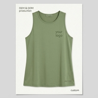 Débardeur de sport pour femme à logo personnalisé, col rond, anti-transpiration, respirant, en polyester, coupe classique, dos nageur, pour pickleball