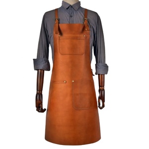Nouvelle collection Tablier de barbier en cuir marron de haute qualité avec poches pour outils - Product Image 1