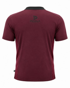 T-shirt d'entraînement d'arts martiaux pour homme, col en V, couleur bordeaux, respirant, avec doublure en maille polyester, manches courtes, uniforme – Grande Vente - Product Image 3