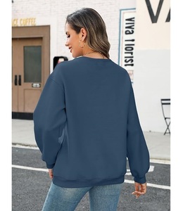 Nouvelle collection – Sweat-shirt décontracté et confortable pour femme, tricoté, à manches longues, col et épaules tombantes, couleur unie, service OEM – Bangladesh - Product Image 5