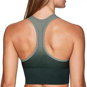 Sujetador Deportivo con Tirantes Color Verde Neón, Modelo TOP1-Amarillo, para Fitness y Yoga, Diseño Transpirable y Elástico, Forro de Spandex, Ropa Deportiva - Product Image 2