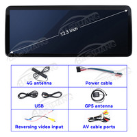 Baoshang 12.3 Inch Tesla Style Android untuk Toyota Highlander 2015-2018 Pemutar Video Mobil Radio Mobil GPS Navigasi Head Unit