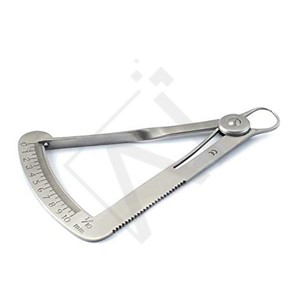 Accuram Dental Iwanson <b>Gauge</b> Stainless Steel Crown Thickness Caliper <b>Measuring</b> <b>Tool</b> Orthodontic Lab Instrument 0-10mm - Product Image 2