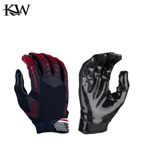 Gants de rugby antidérapants, gants de cyclisme à doigts entiers, paume avec grip en silicone, gants de football américain pour receveur, entraînement et match en extérieur - Product Image 6