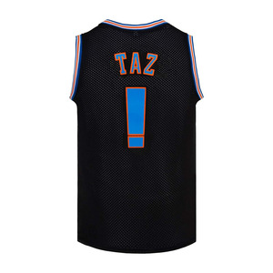 Maillot de basket Taz pour homme, sans manches, en mesh respirant, avec impression sublimée, logo au dos, design du nom de l'équipe - Product Image 1