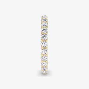 Anillo de Eternidad con Diamante Redondo Cultivado en Laboratorio, Certificado por IGI, en Oro Blanco de 14K, Anillo de Boda Completo, Apilable, para Aniversario o Fiesta - Product Image 5