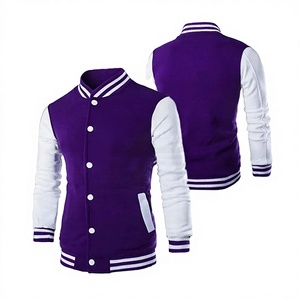 Veste universitaire pour homme de haute qualité, prix de gros abordable, en polaire, pour l'hiver, style baseball, grandes tailles, personnalisable, séchage rapide, écologique - Product Image 1