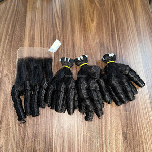 Extensiones de Cabello Humano Rizado y Voluminoso de Venta Caliente, Cabello Vietnamita Virgen con Cierre de Encaje HD, Pelucas con Frente de Encaje - Product Image 5