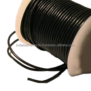 Premium Coated Round <b>Leather</b> Shoe Cords for Jewellery Cord Use Reliance <b>Leather</b> Products India - Product Image 3