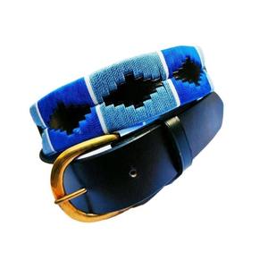 Handmade Premium Leather Polo Belt Traditional Hand-Stitched Pampa Diamond Embroidered Belt Luxury Equestrian Style Casual Wear - Product Image 6