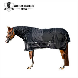 Couverture d'extérieur imperméable pour cheval, modèle standard, en tissu Ripstop 600D à carreaux, idéale pour l'hiver, par le fabricant Best. - Product Image 4