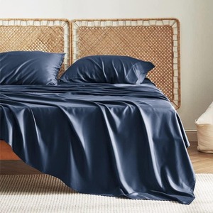 Drap de lit en bambou 300TC de luxe, uni, doux, rafraîchissant et confortable pour chambre principale, chambre d'amis, hôtel, spa, complexe hôtelier - Product Image 3